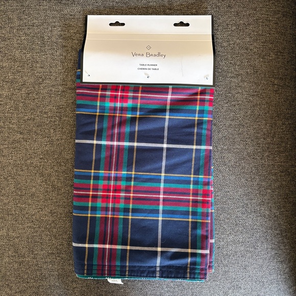 Vera Bradley Tartan Plaid table runner - Picture 1 of 4